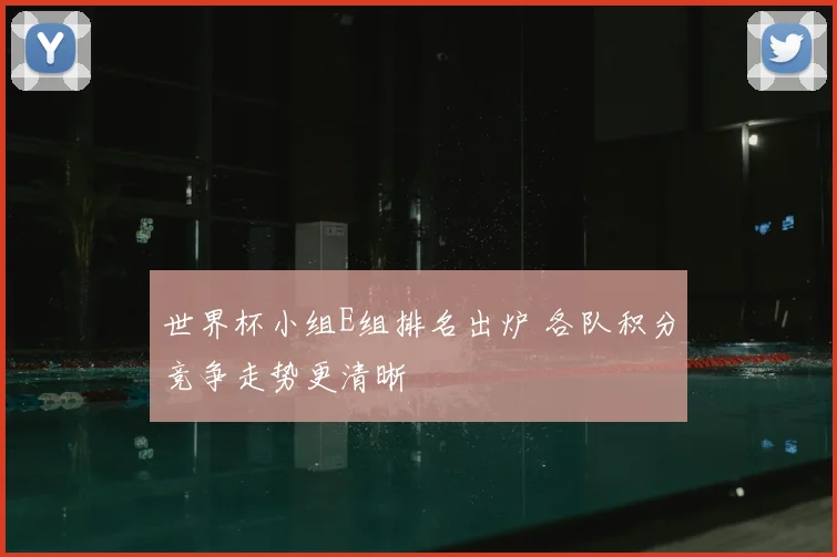 世界杯小组E组排名出炉 各队积分竞争走势更清晰